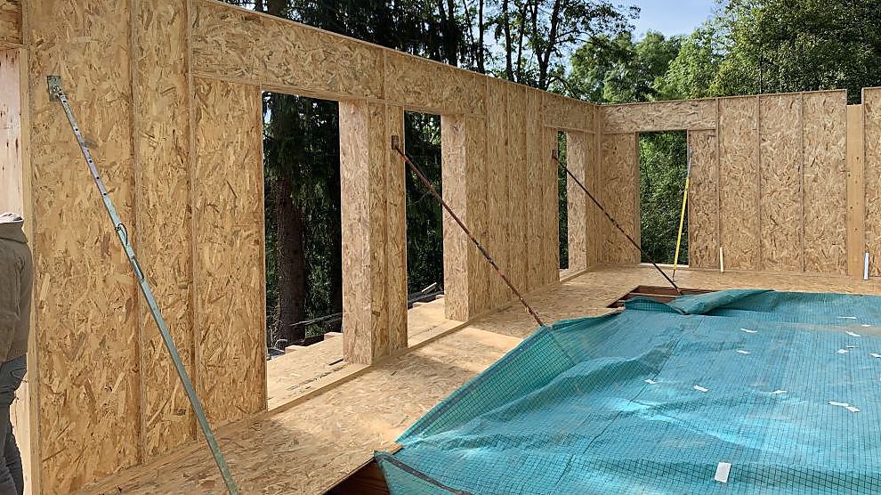 Nouveau système de construction avec des blocs de bois