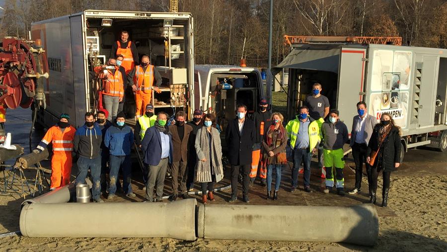 Vlaams opleidingslabo voor rioolrenovatie geopend