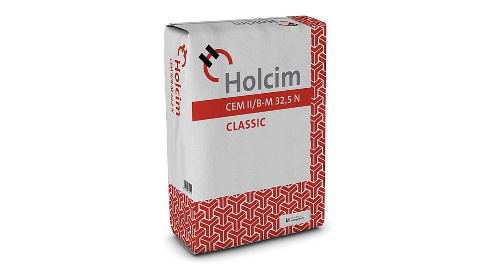 Nieuwe look voor Classic cementzak van Holcim