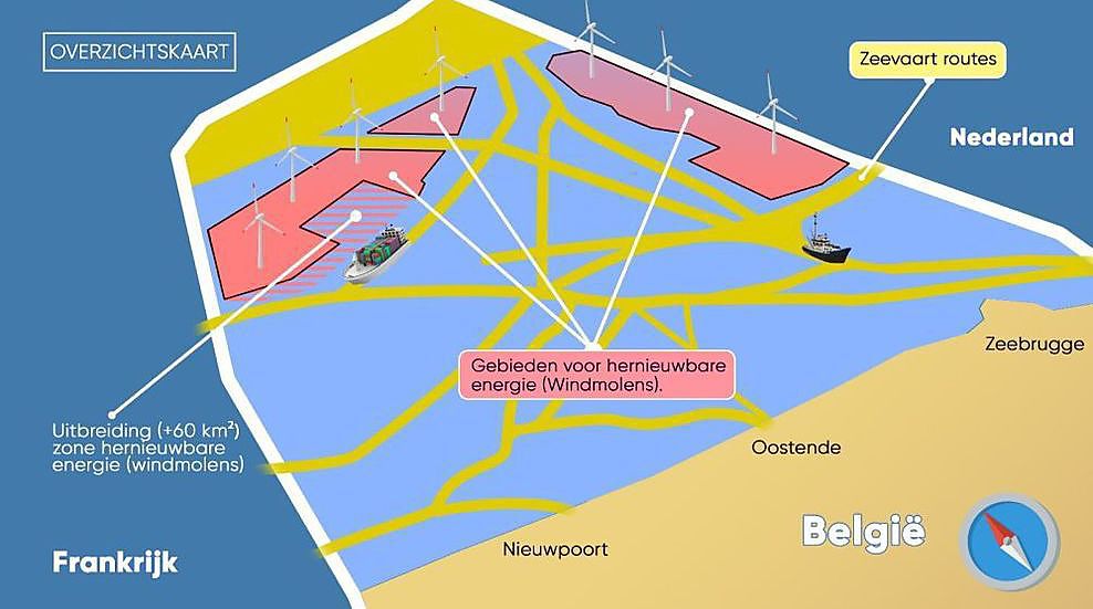 De Backer vindt extra ruimte voor windmolens in de Noordzee