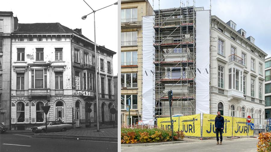 Des maisons de maître sur la Sint-Annaplein à Gand retrouvent leur gloire d'antan