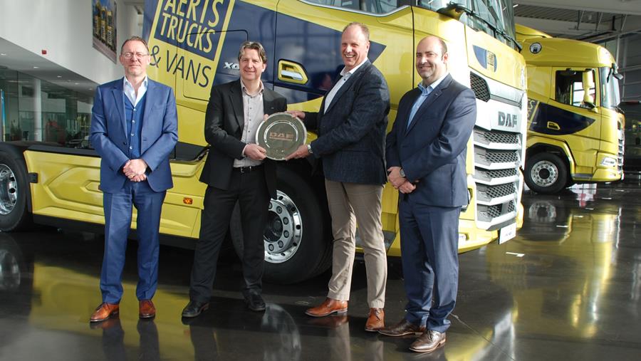 Aerts Trucks 'Best Dealer of the Year 2022' van DAF North-West