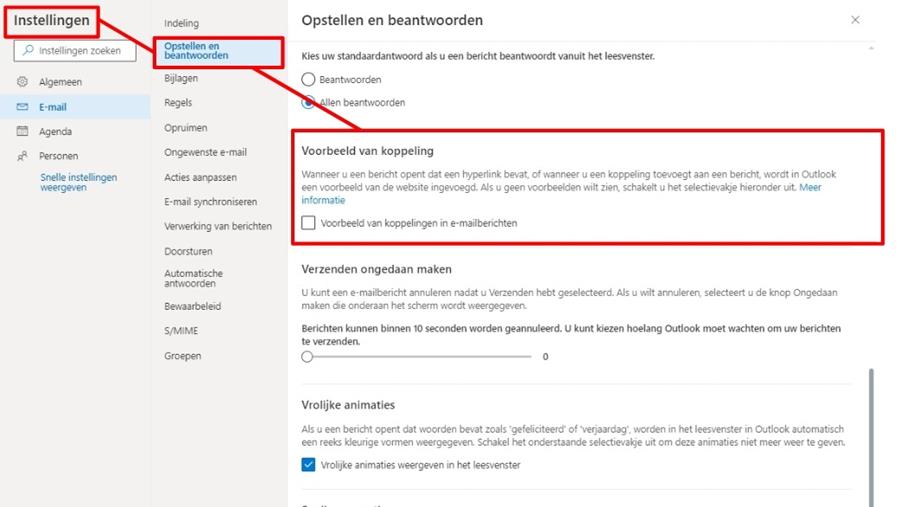KOPPELING OUTLOOK
