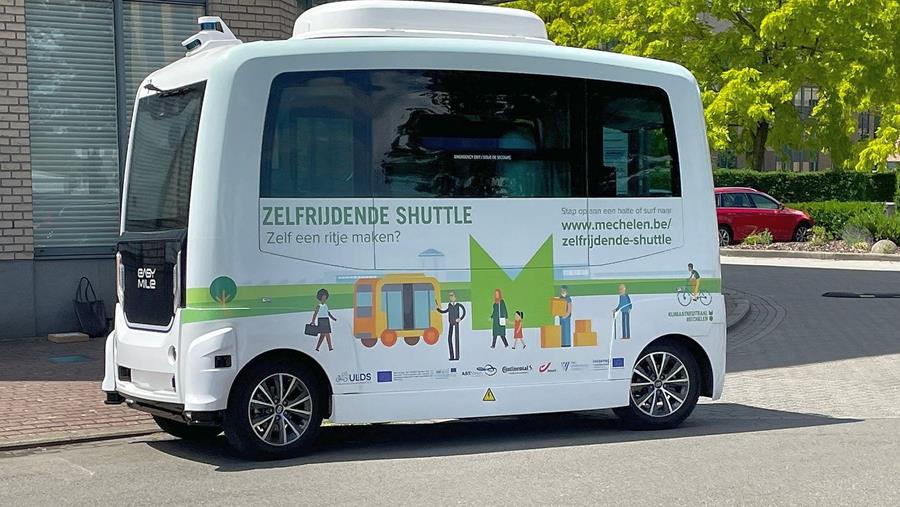 Première navette autonome sur la voie publique