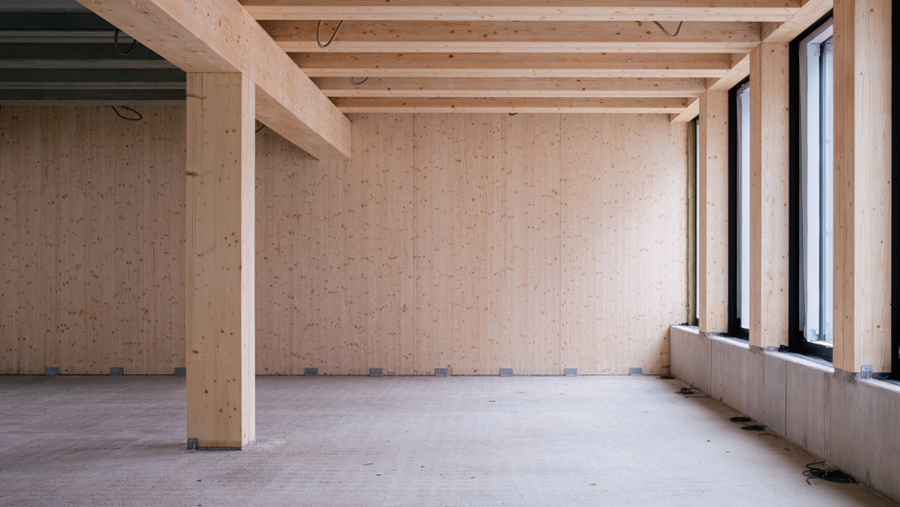 Stravifloor en combinaison avec des planchers CLT