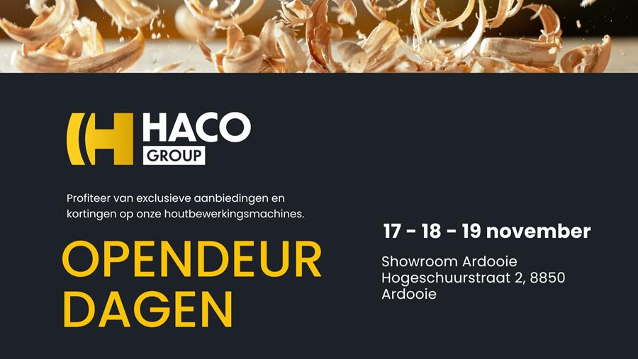 Haco opendeurdagen (17 t/m 19 november)