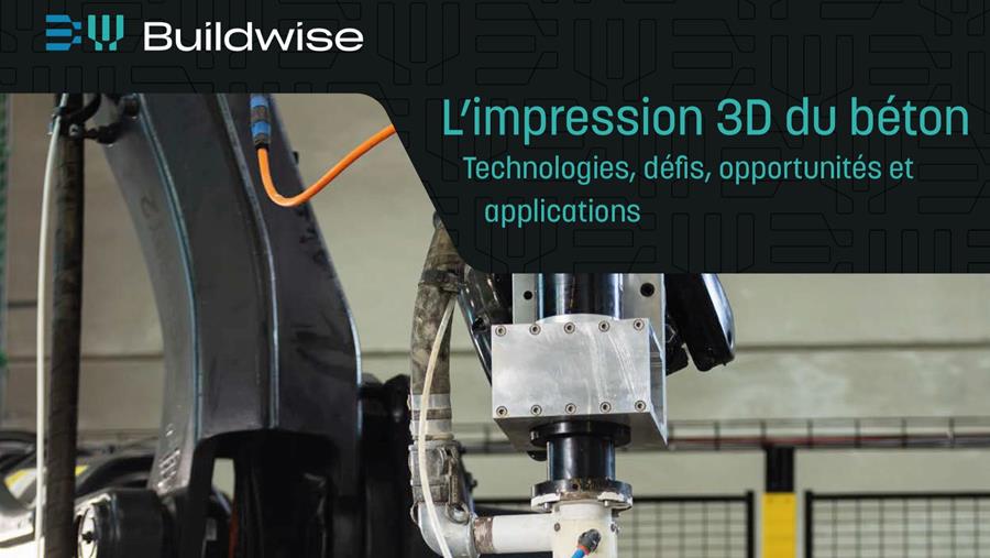 Buildwise offre aux professionnels de la construction une vision concrète du potentiel et des défis de l’impression 3D