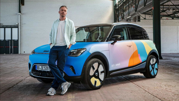 Kunstenaar Oli-B creëert 'Art Car' voor Smart Belgium