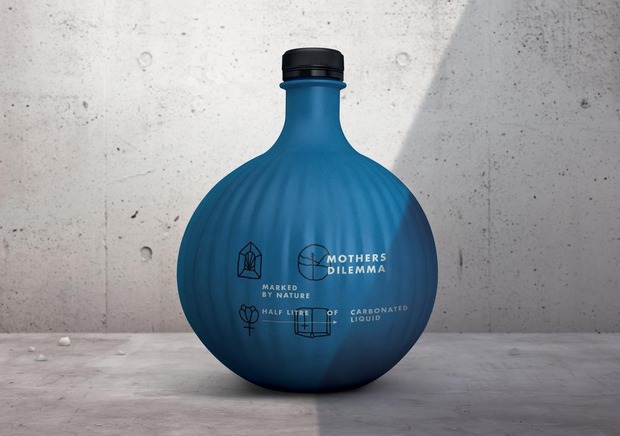 Papieren fles voor koolzuurhoudende dranken