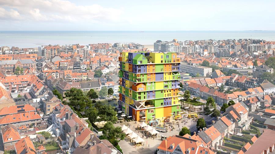 Hoost à Knokke-Heist : une icône colorée du renouveau urbain côtier